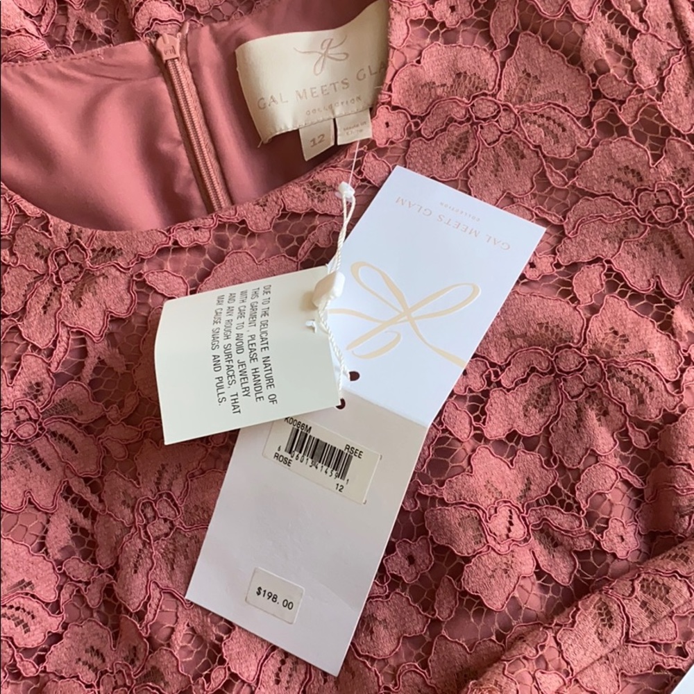 Gal Meets Glam Josephine Floral Lace Dress. - Picture 10 of 11